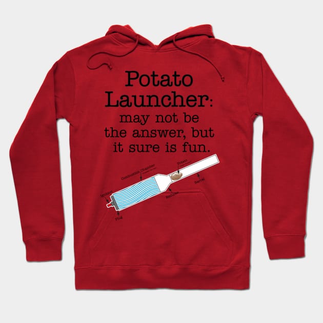 Potato Launcher May Not Be... Hoodie by TheStuffInBetween